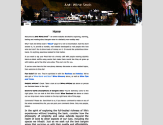 antiwinesnob.com screenshot