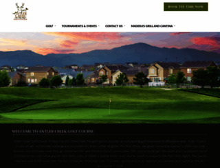 antlercreekgolf.com screenshot