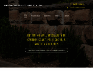 antonconstructions.com.au screenshot