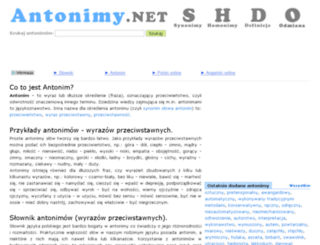 antonimy.net screenshot