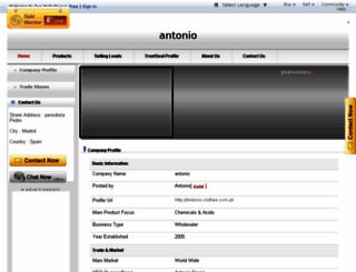 antonio.clothes.com.pk screenshot