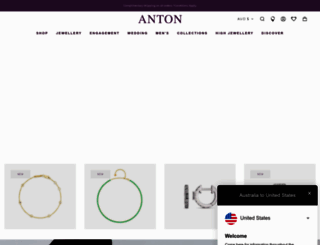 antonjewellery.com screenshot