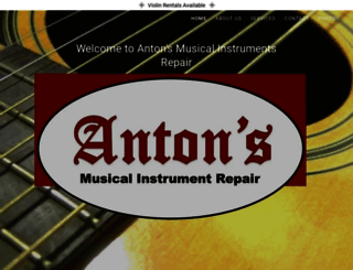 antonsinstrumentrepair.com screenshot
