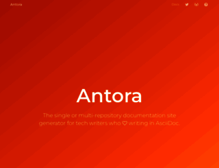antora.org screenshot