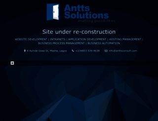 anttsconsult.com screenshot