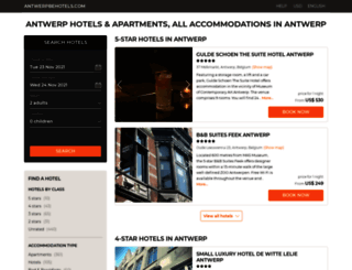 antwerpbehotels.com screenshot