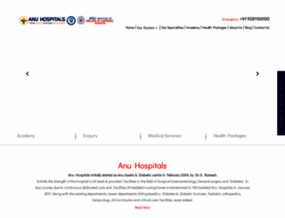 anuhospitals.com screenshot