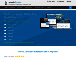 anuncioslocales.com.ar screenshot