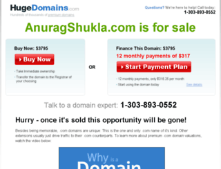 anuragshukla.com screenshot