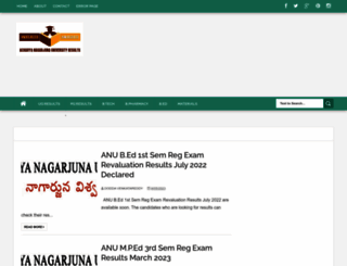 anuresults.co.in screenshot