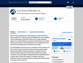 anvi-smart-defender.informer.com screenshot