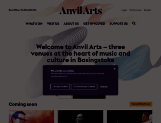 anvilarts.org.uk screenshot