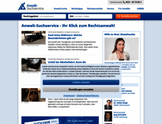 anwalt-suchservice.de screenshot
