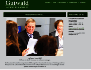 anwaltskanzlei-gutwald.de screenshot