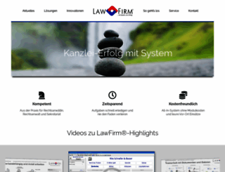 anwaltssoftware-lawfirm.de screenshot