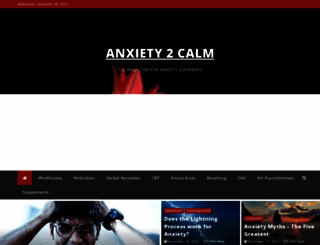 anxiety2calm.com screenshot