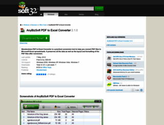 anybizsoft-pdf-to-excel-converter.soft32.com screenshot