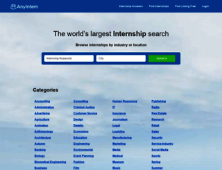 anyintern.com screenshot