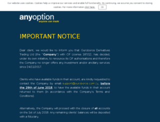 anyoption.com screenshot
