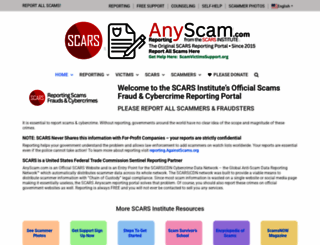 anyscam.com screenshot