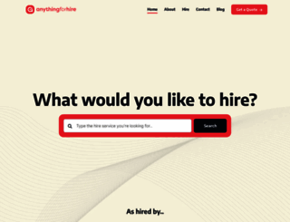 anythingforhire.com screenshot