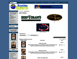 anytimeapparel.com screenshot