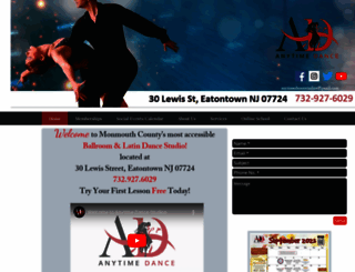 anytimedancestudios.com screenshot