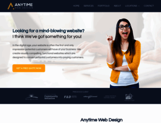 anytimewebdesign.com screenshot