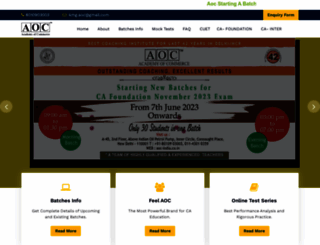 aoc-india.co.in screenshot