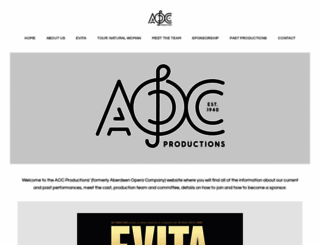 aocproductions.co.uk screenshot