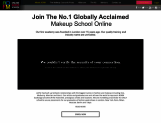 aofmonlinemakeupschool.com screenshot