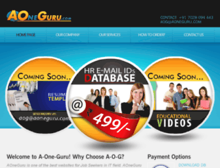 aoneguru.com screenshot
