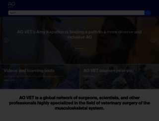 aovet.aofoundation.org screenshot