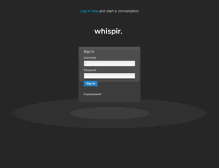 ap.whispir.com screenshot