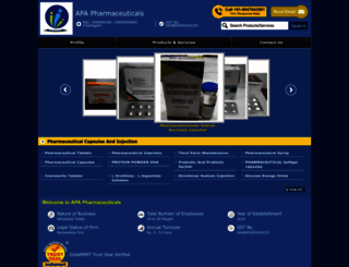 apapharmaceuticals.com screenshot