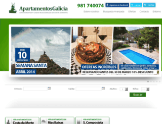 apartamentosgalicia.net screenshot