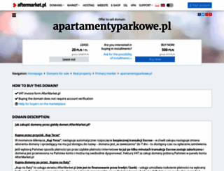 apartamentyparkowe.pl screenshot