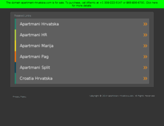 apartmani--hrvatska.com screenshot