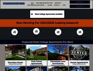 apartmentsstatecollege.com screenshot