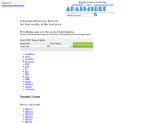 apass4sure.com screenshot