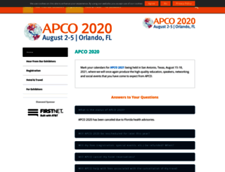 apco2020.org screenshot