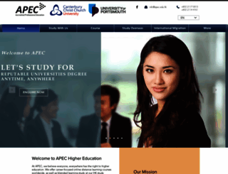 apec.edu.hk screenshot