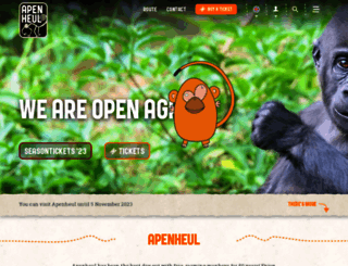 apenheul.com screenshot