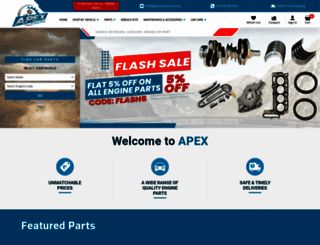 apexautoparts.co.uk screenshot