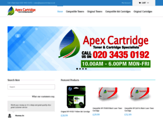 apexcartridge.co.uk screenshot