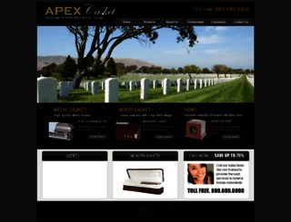 apexcasket.com screenshot