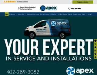 apexcomfort.com screenshot