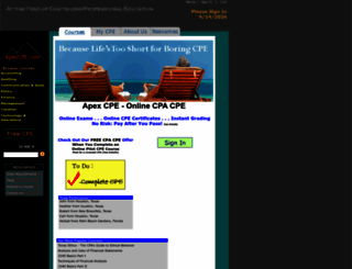 apexcpe.com screenshot