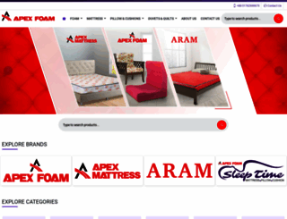 apexfoambd.com screenshot