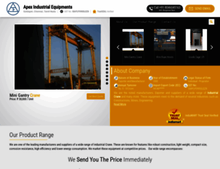 apexindustrialequipments.com screenshot